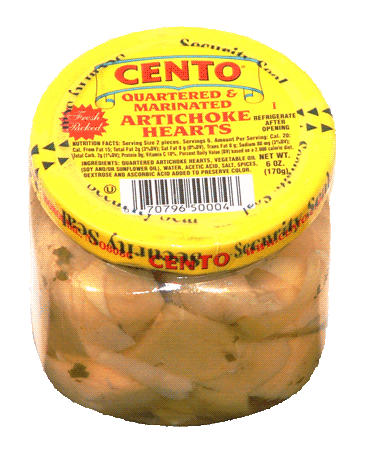 quartered artichoke hearts