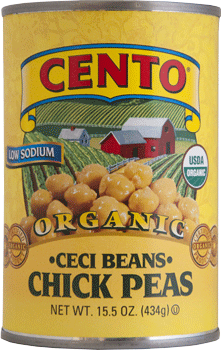 cento organic chick peas beans