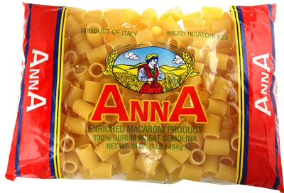 mezzi rigatoni pasta