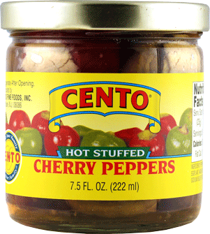 cento hot stuffed cherry peppers