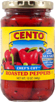 chefs cut red peppers